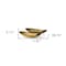 Homeroots Set of Two Gold Hammered Metal Boat Shaped Decorative Bowls, 2PK 392172 - alternate 6