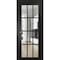 Sartodoors Sliding French Pocket Door with, Felicia 3355 Matte Black with Clear Glass, Kit Trims Rail Hardwar FELICIA3355PD-BLK-4284 - alternate 1