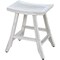 Homeroots 24" X 15" White Teak Square Shower Bench 376787 - alternate 9