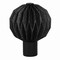 Jonathan Y Quincy 11" Modern Minimalist Paper Pleated Orb Accent LED Table Lamp, Black JYL9103A - alternate 1