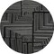 Homeroots 8' Black And Ivory Round Geometric Washable Indoor Outdoor Area Rug 600800 - alternate 7
