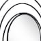 Homeroots 32" Black Oval Steel Framed Accent Mirror 385474 - alternate 4
