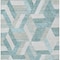 Homeroots 10' X 14' Teal Blue Geometric Washable Indoor Outdoor Area Rug 608075 - alternate 8