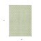 Homeroots 8' X 10' Mint Green And Ivory Geometric Washable Indoor Outdoor Area Rug 596126 - alternate 9