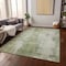 Homeroots 3' X 5' Sage And Ivory Abstract Washable Indoor Outdoor Area Rug 616190 - alternate 9