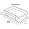 Acrimet Facility 2 Tier Letter Tray Front Load Size Desktop File Organizer Plastic Clear Green 263.5 - alternate 7