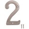 Prosource House Number, Character: 2, 4 in H Character, 2.28 in W Character N-Z042SN-3L-PS - alternate 1