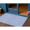 Homeroots 3' X 5' Denim Blue And Ivory Floral Washable Indoor Outdoor Area Rug 581858 - alternate 1