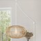 Jonathan Y Leo 17.5" 1-Light Farmhouse Coastal Rattan 180" Cord Plug-In or Hardwired LED Pendant, Brown JYL1402A - alternate 17