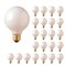 Bulbrite 40W Dimmable Incandescent G25 Light Bulbs, Standard E26 Screw Base, White Glass, 24PK 861022 - alternate 1