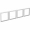 Lorell Wall-Mount Hutch Frosted Glass Door, 3 Doors, Fits 60" Essentials Wall-Mount Hutch, PK3 LLR59711 - alternate 1