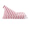 Homeroots 35" Pink and White Microfiber Specialty Striped Pouf Cover 546273 - alternate 8