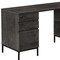 Homeroots 60" Gray and Black L Shape Computer Desk With Three Drawers 489928 - alternate 5