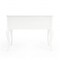 Homeroots 40" White Acacia Wood Writing Desk With Five Drawers 389451 - alternate 9