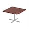 Correll Square Cafe Table, 42 in W, 42 in L, 29 in H, Particleboard Top, Mahogany SXT42S-20-98-20 - alternate 1