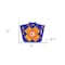 Homeroots 5" x 5" Blue and Gold Celestial Mosaic Peel and Stick Removable Tiles 400442 - alternate 5