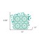Homeroots 12" X 12" Light Green And White Geo Peel and Stick Removable Tiles 556394 - alternate 9