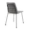 Homeroots Set of Two Gray And Black Upholstered Fabric Dining Side Chairs 544264 - alternate 9