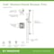 Symmons Oak HydroMersion Single Handle Shower Faucet Trim Kit with Hand Spray - 1.5 GPM (Valve not Included) S5698STN15TRM - alternate 3