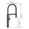 Blanco culina Semi-Pro 1.5 GPM, Matte Black 527474 - alternate 4