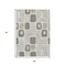 Homeroots 5' X 8' Beige Taupe And Tan Geometric Washable Indoor Outdoor Area Rug 616797 - alternate 8