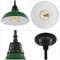 Jonathan Y Jasper 12.3 in. 1-Light Farmhouse Industrial Indoor/Outdoor Iron LED Pendant, Green JYL7611F - alternate 9