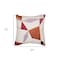 Homeroots 20" Ivory Red and Orange Geometric Cotton Blend Throw Pillow With Embroidery 549430 - alternate 7