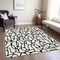 Homeroots 8' X 10' Ivory And Black Geometric Washable Indoor Outdoor Area Rug 599205 - alternate 9