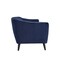 Homeroots 76" X 34" X 31" Blue Polyester Sofa 373972 - alternate 4