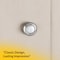 Brixwell Mushroom Cabinet Knob, 1-1/4 in Diameter, 1 in Projection, 5/16 in Base, White with Polished Chrome BXB6244267W - alternate 6
