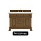James Martin Vanities Brookfield 48 in. Single Vanity, Honey Oak w/ 3 CM Ethereal Noctis Silestone Top 547-V48-HNO-FENC - alternate 1