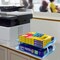 Acrimet Facility 2 Tier Letter Tray Side Load Letter Size Desktop File Organizer Plastic Clear Blue 253.2 - alternate 6