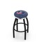 Holland Bar Stool Co 30" Blk Wrinkle Columbus Blue Jackets Swivel Bar Stool, Chrome Ring L8B2C30ColBlu - alternate 1
