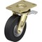 Blickle Swivel Plate Cstr, Solid Rbbr, 6-5/16", Brk LS-SE 160K-16-ST - alternate 1