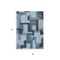 Homeroots 3' X 5' Sky Blue Denim Blue And Gray Geometric Washable Indoor Outdoor Area Rug 613235 - alternate 8