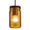 Besa Lighting Milo 4 Cord Pendant, Amber, Bronze Finish, 1x40W Incandescent 1JT-MILO4AM-BR - alternate 1