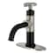 Kingston Brass One-Handle 1-Hole Bathroom Faucet with Deck Plate and Push Pop-Up Drain KSD2828CG - alternate 1