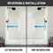Anzzi Ember Series 74x 34in Framed Arch Fixed Shower Screen Door, Brushed Nickel, 8mm Tempered Clear Glass SD-AZ18-01BN - alternate 19