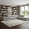 Homeroots 160" Light Gray Linen Blend Modular Sofa With Ottoman And Storage 714568 - alternate 6