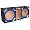Deejay Led Two 12in Woofers plus Two Tweeters and One Horn BLUE Empty Chuchera Speaker Enclosure D12T2H1BLUE - alternate 4