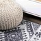 Jonathan Y Sura Modern Kilim Geometric Gray/Anthracite 5 ft. x 8 ft. Area Rug MOH500A-5 - alternate 7
