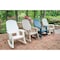 Semco Rockaway Heavy Duty All-Weather Outdoor Rocking Chair By Plastics - White SEMW - alternate 3