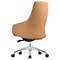 Leisuremod Celeste Office Chair in Upholstered Leather and Iron Frame with Swivel and Tilt, Acorn Brown CO20LBRL - alternate 4