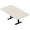 Skutchi Designs 6 Person Conference Table With Power Unit | 6' Arc Rectangle Table | Harmony Series HAR-AREC-48X72-T.BK-K458-NA - alternate 1