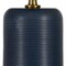 Homeroots 15" Blue and Gold Ceramic Cylinder Table Lamp With White Drum Shade 546122 - alternate 9