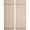 Ekena Millwork Rustic Three Board Spaced Board-n-Batten Rough Cedar Faux Wood Shutters, 17 1/2W x 32H, PR SHUBSS17X32RCPR - alternate 1