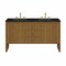 James Martin Vanities Hudson 60" Double Vanity, Honey Oak w/ 3 CM Phantome Eclos Top 435-V60D-HNO-3PHT - alternate 1