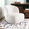 Homeroots 31" White Boucle Wingback Chair 520661 - alternate 8