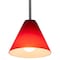 Access Lighting Martini, Pendant, Oil Rubbed Bronze Finish, Red Glass 28004-1R-ORB/RED - alternate 6
