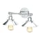 Gatco Modern Farmhouse Metal Double Sconce, Chrome 1720 - alternate 1